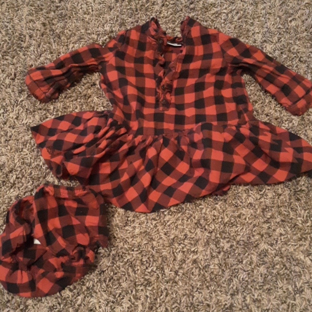 Plaid baby dress